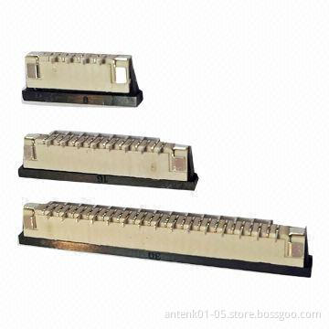1.0mm FPC connectors with ZIF, SMT straight type, single contact